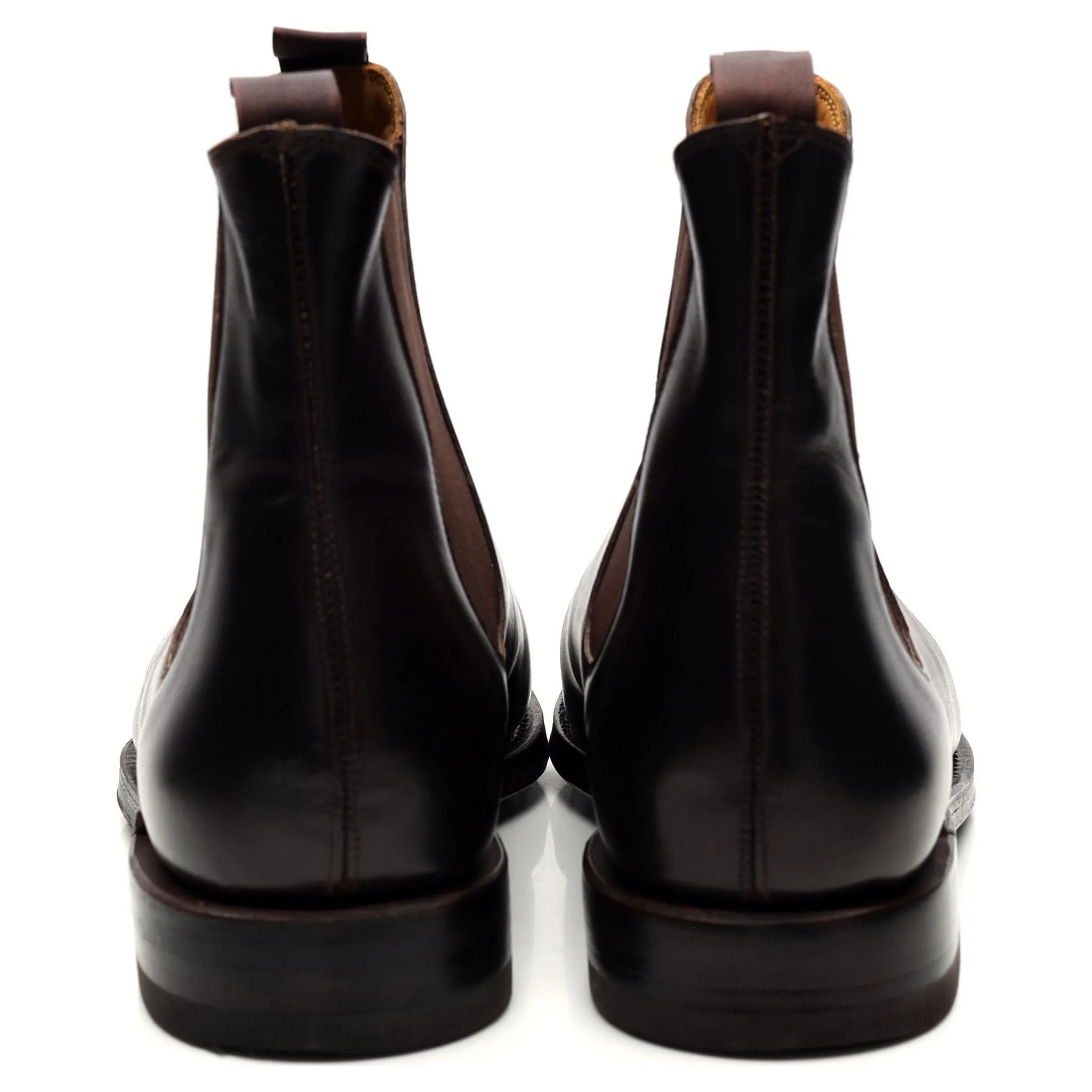 '101050' Dark Brown Leather Chelsea Boots UK 8 E