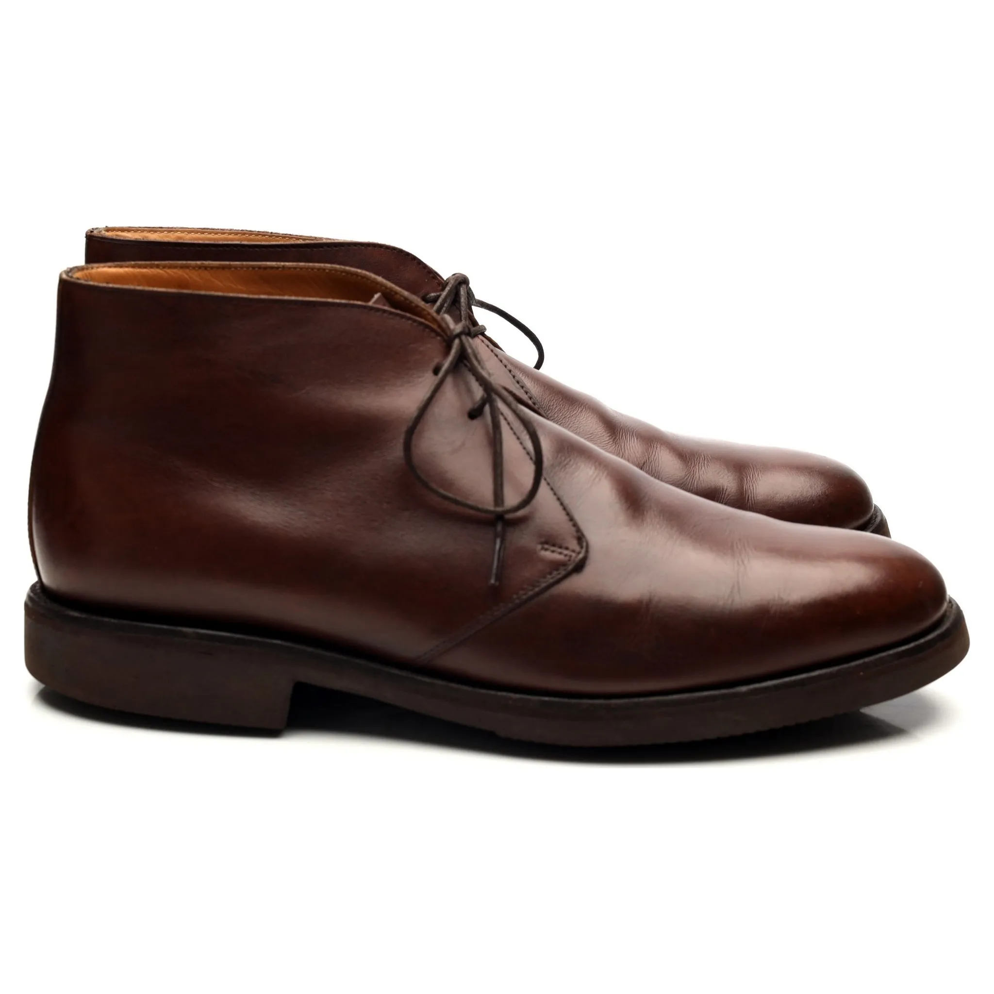 '148726' Brown Leather Chukka Boots UK 8.5 F