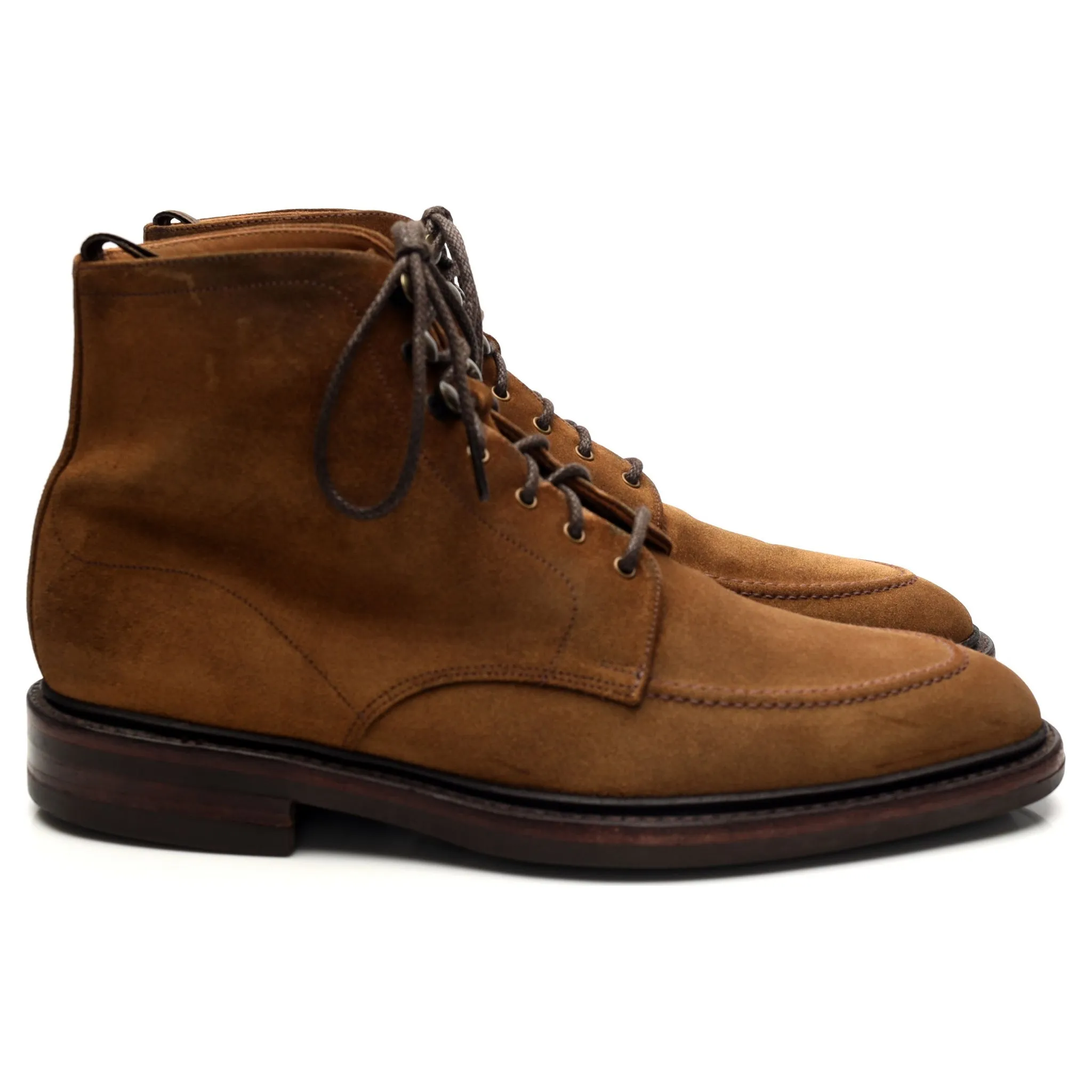 1880 'Anglesey' Snuff Brown Suede Boots UK 8 F