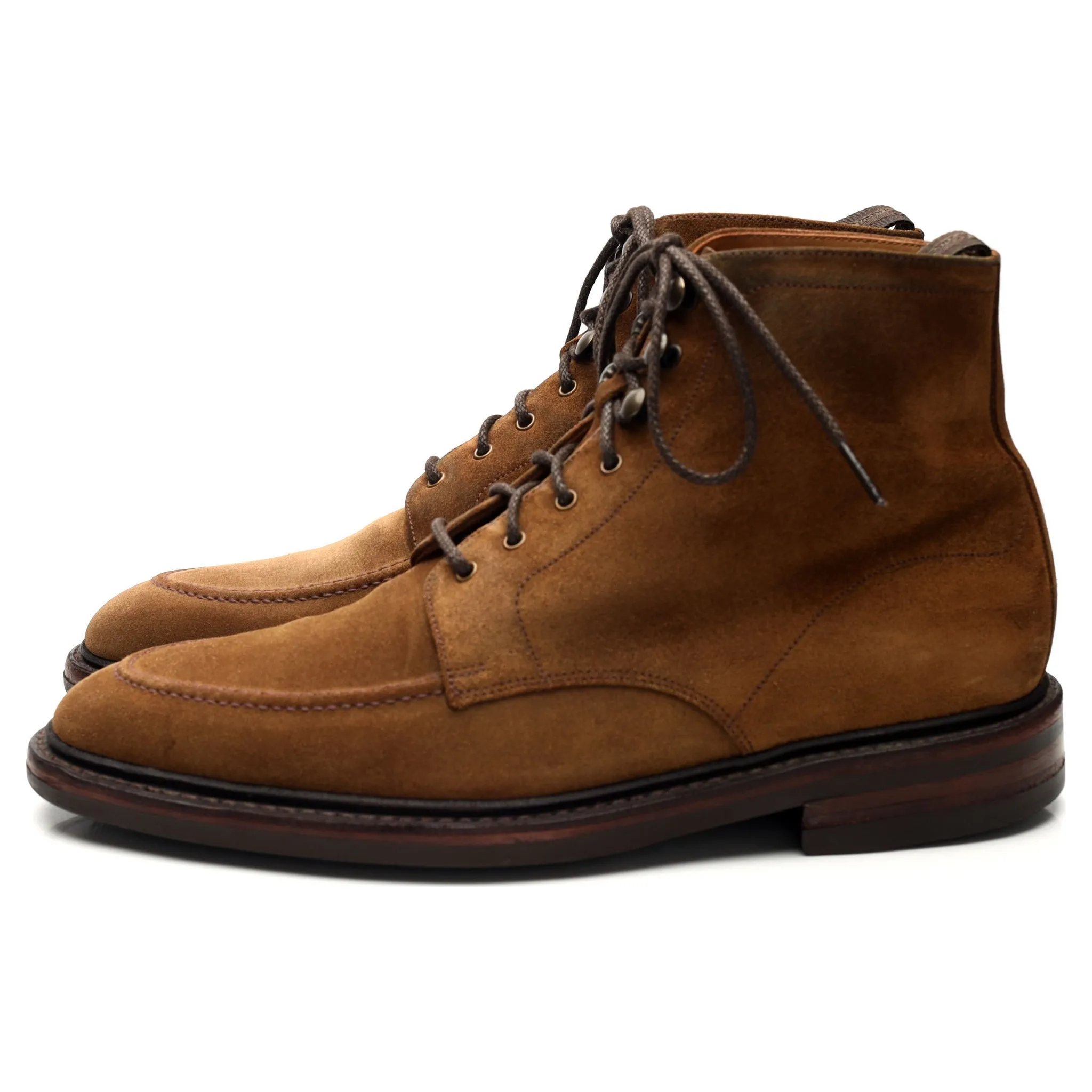 1880 'Anglesey' Snuff Brown Suede Boots UK 8 F