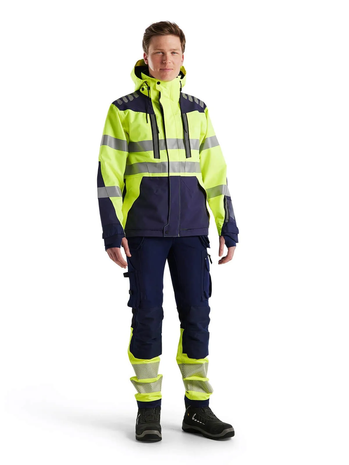 4496-1918 High Vis Work Jacket Softshell - Blåkläder