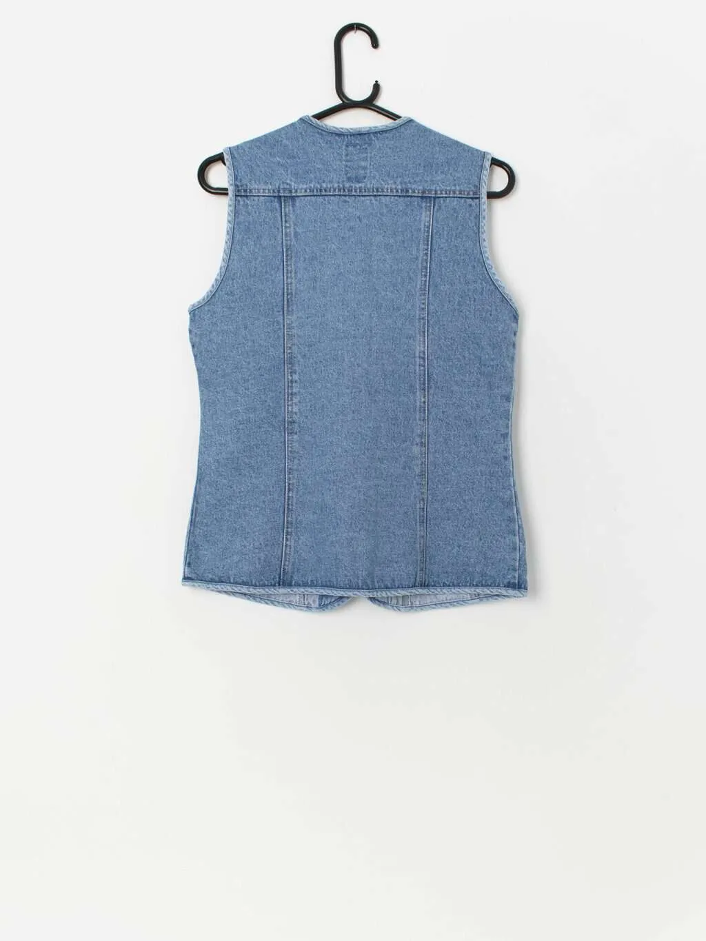 90s vintage denim vest in light blue – Small / Medium