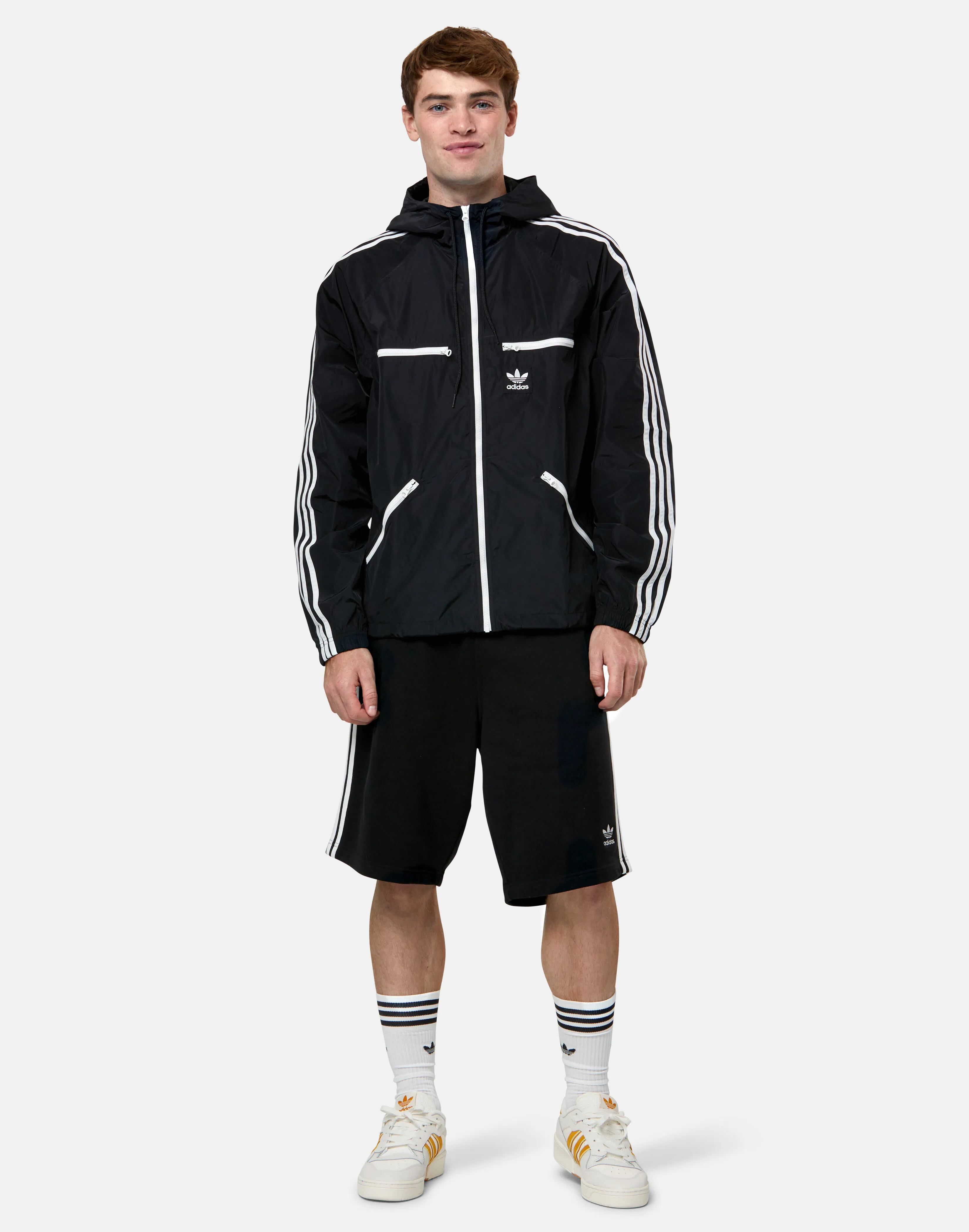 adidas Originals Mens 3 Stripe Windbreaker