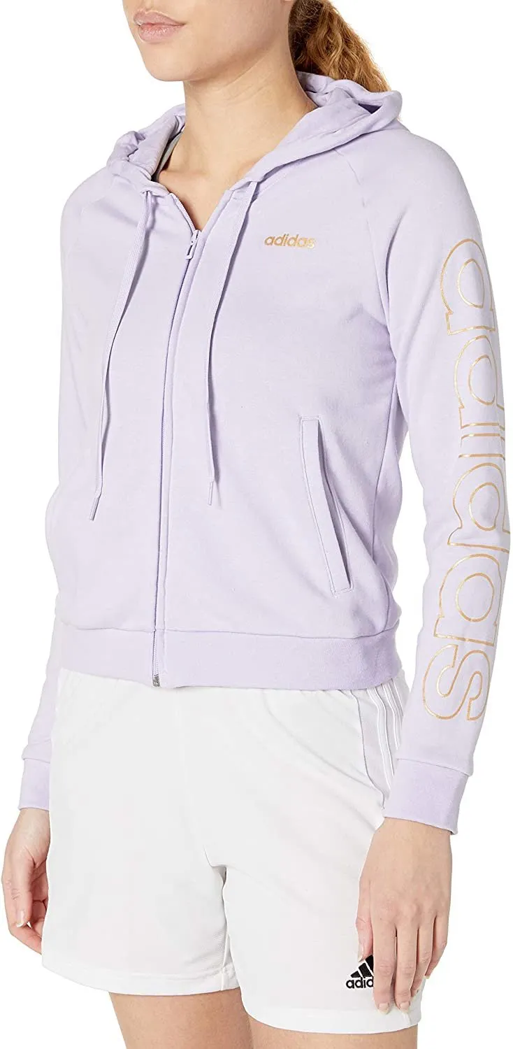 adidas womens Essentials Hooded Track Jacket