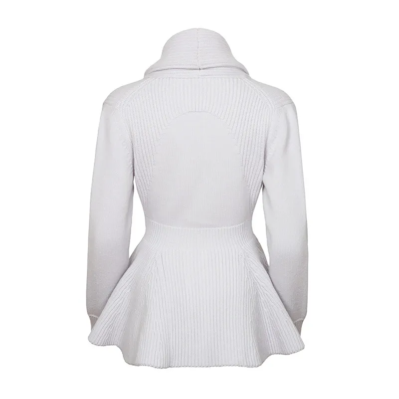 Alexander McQueen Knit Peplum Jacket