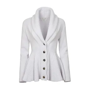 Alexander McQueen Knit Peplum Jacket