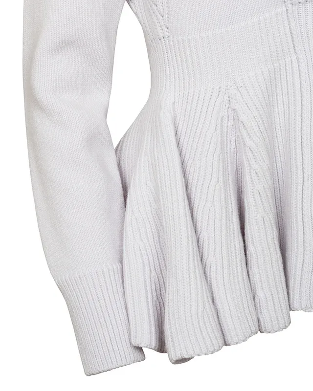 Alexander McQueen Knit Peplum Jacket