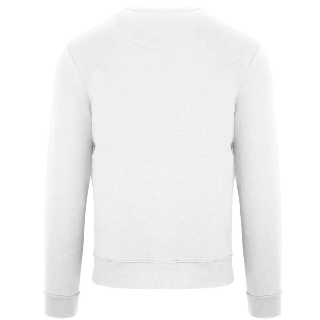 Aquascutum Aldis Chest Logo White Sweatshirt