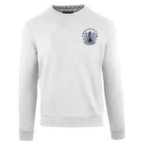 Aquascutum Aldis Chest Logo White Sweatshirt