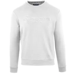 Aquascutum Mens Fg0323 01 Sweater White