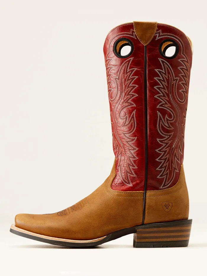 Ariat 10050878 Mens Ringer Cowboy Boot Red Cedar Tan