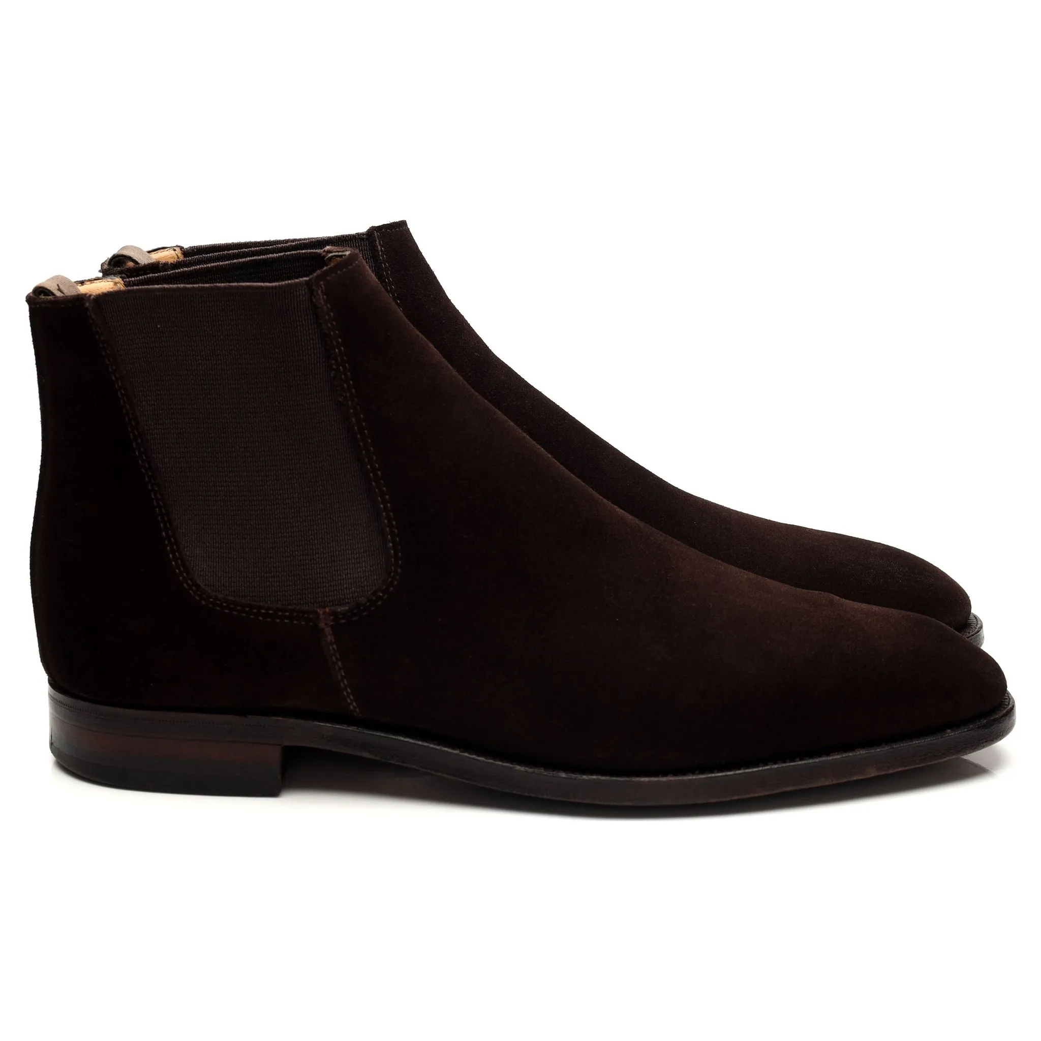 'Ashford' Dark Brown Suede Chelsea Boots UK 8.5 F