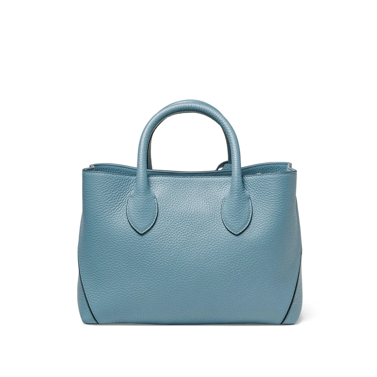 ASPINAL OF LONDON ONLINE EXCLUSIVE London Midi Grained Leather Tote Bag - Cornflower