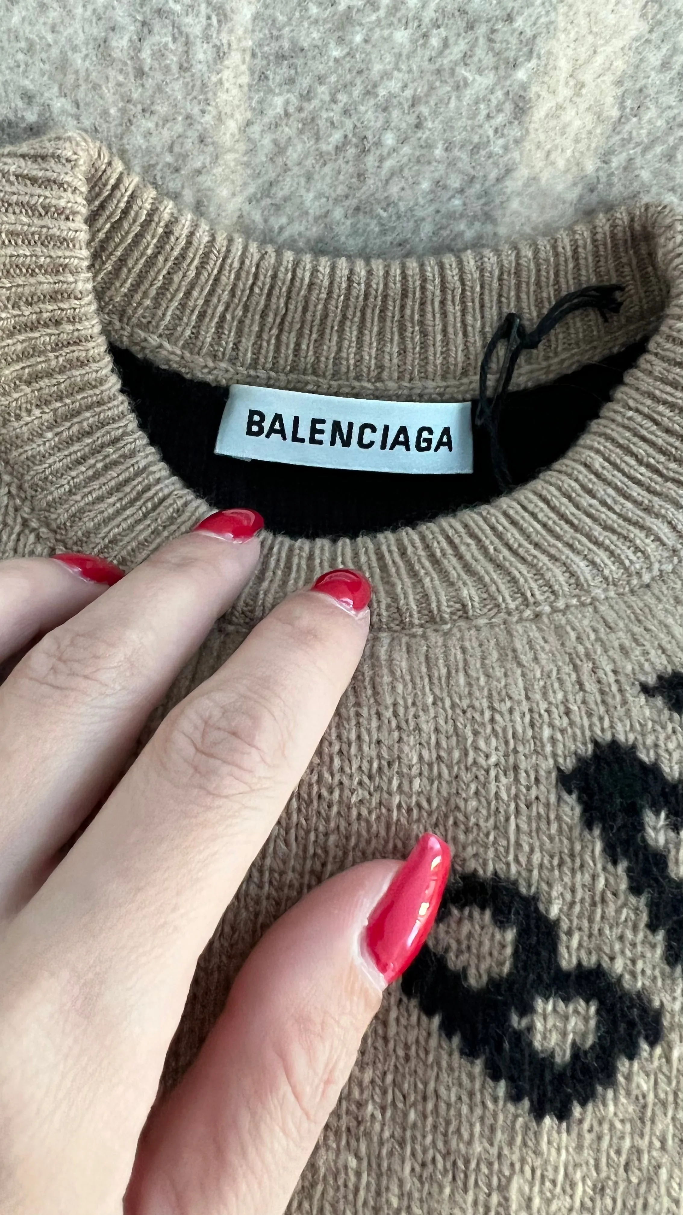 Balenciaga Logo Crew Neck Pullover