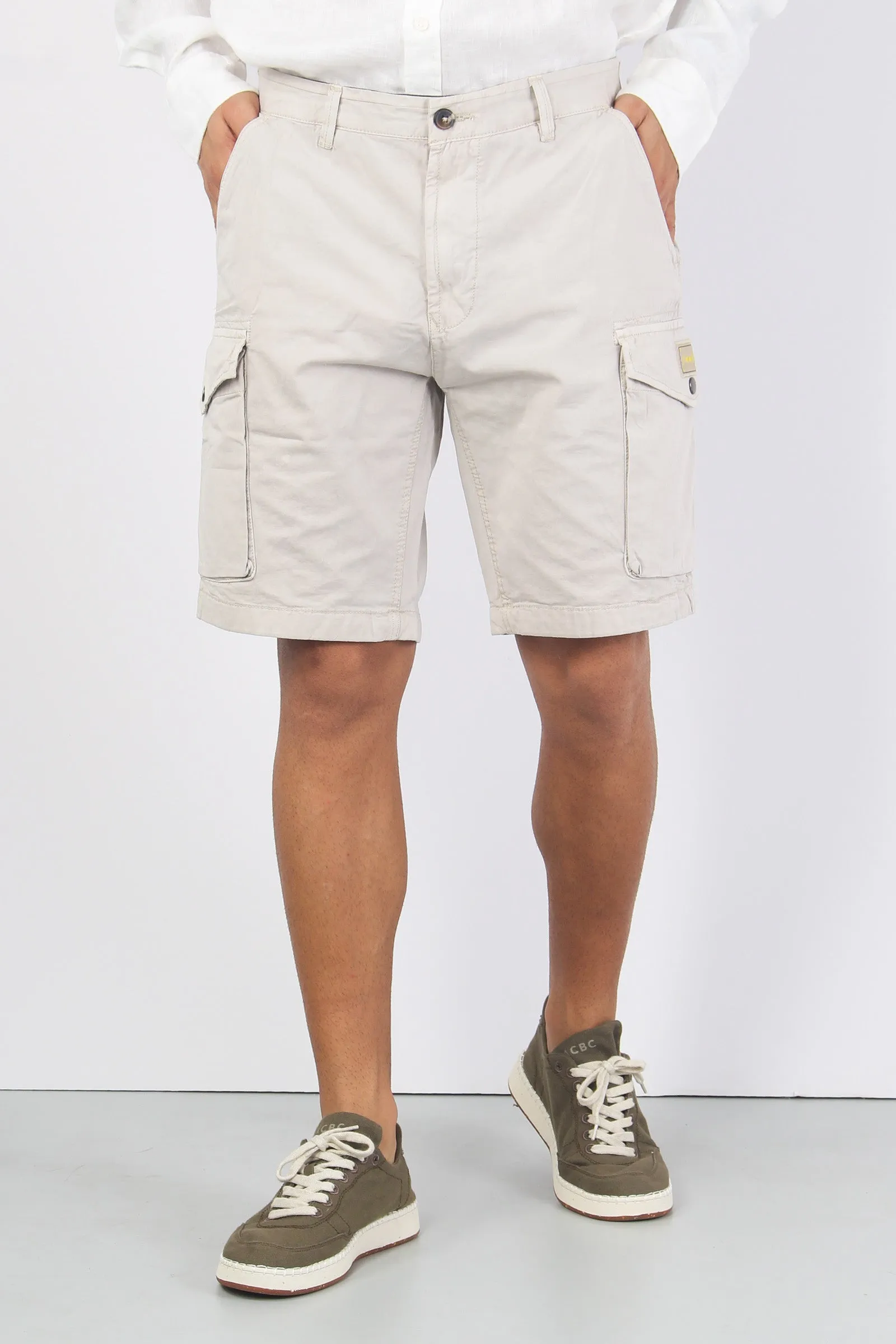 Bermuda Cotone Cargo Beige