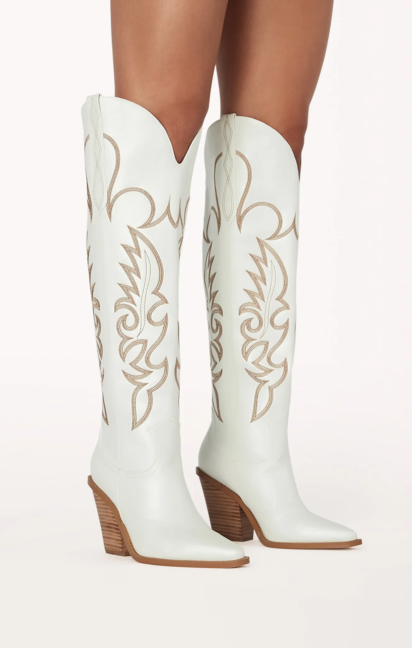 Billini Simone Western Boot ~ White