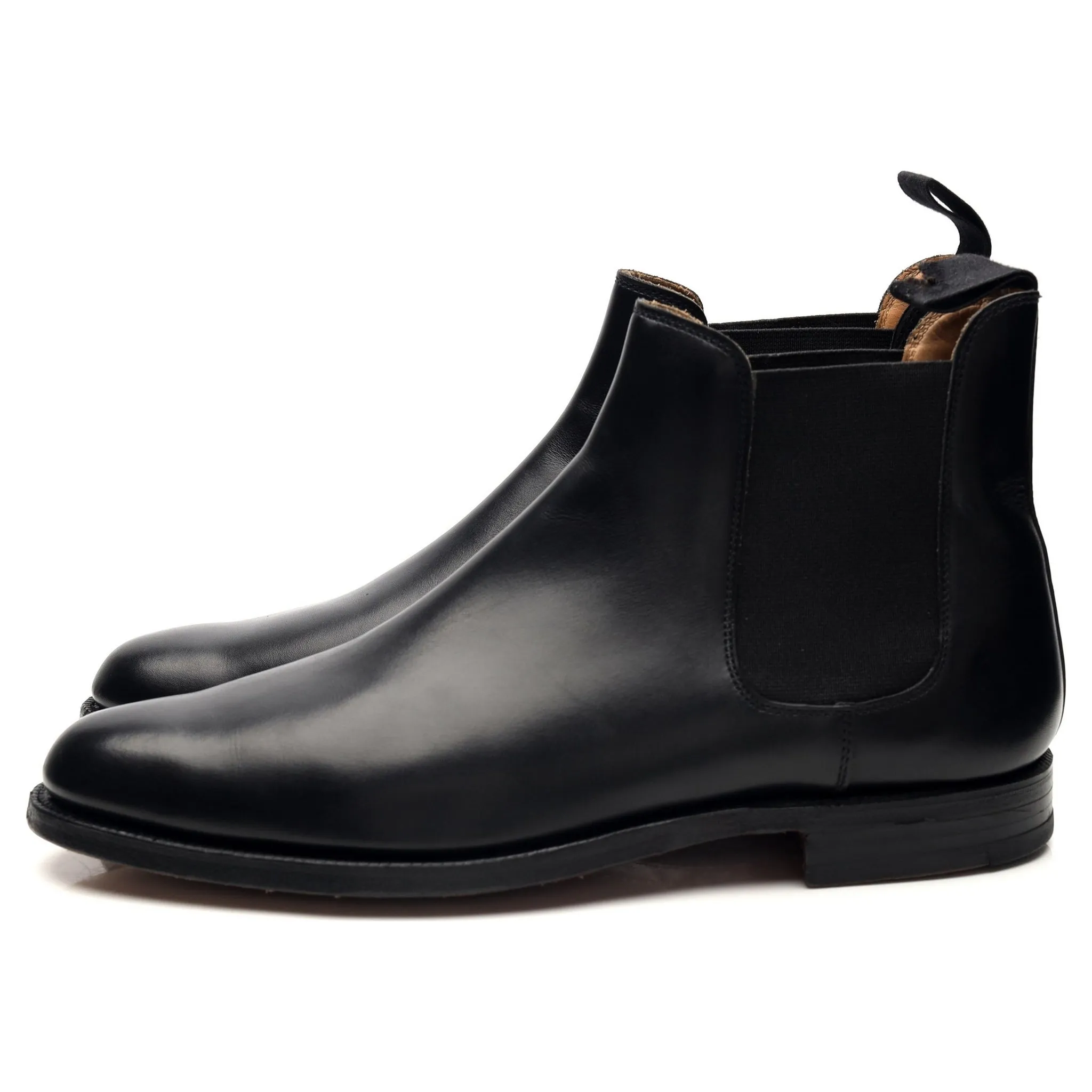 'Bingham' Black Leather Chelsea Boots UK 7.5 E