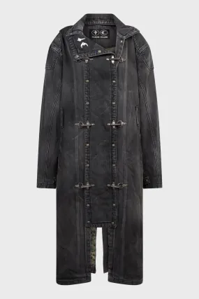 BIO SOLDIER DENIM TRENCH COAT