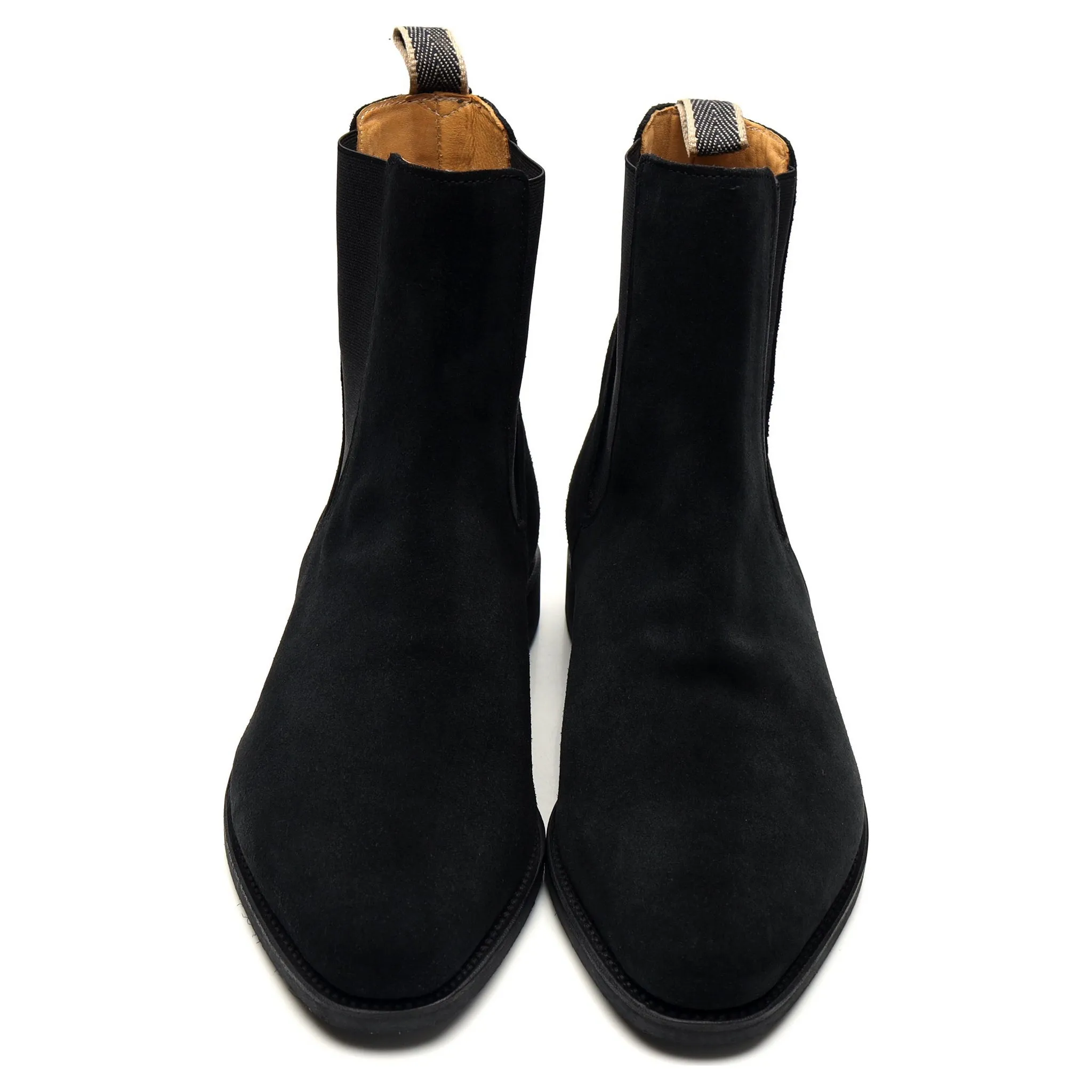 Black Suede Chelsea Boots UK 8.5