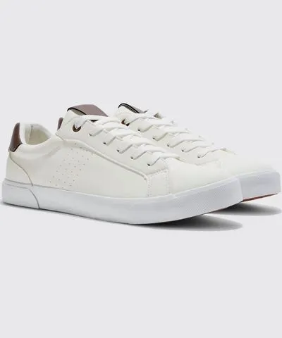 boohooMAN Mens Smart Faux Leather Sneakers