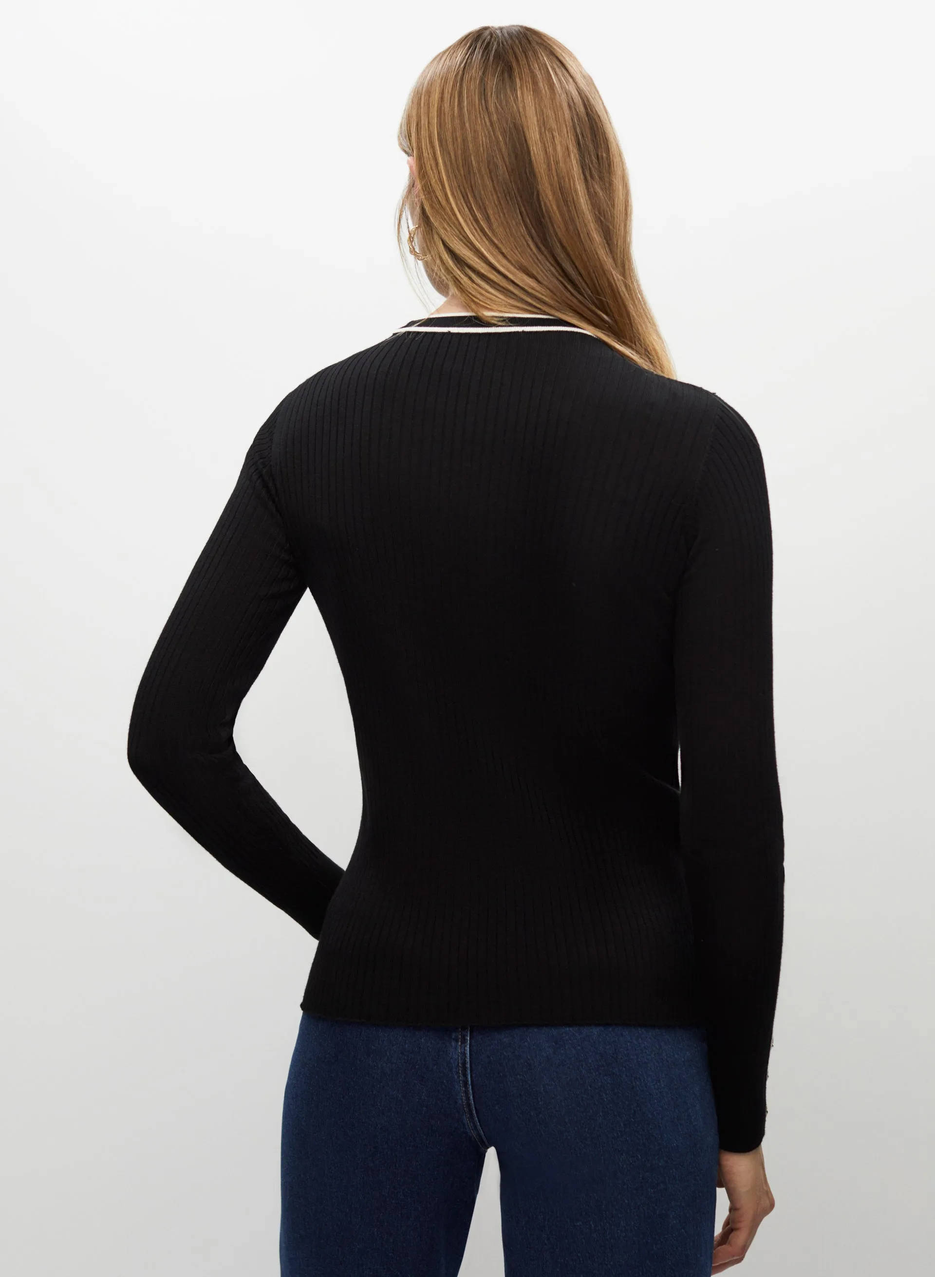 Button Detail Pullover Sweater