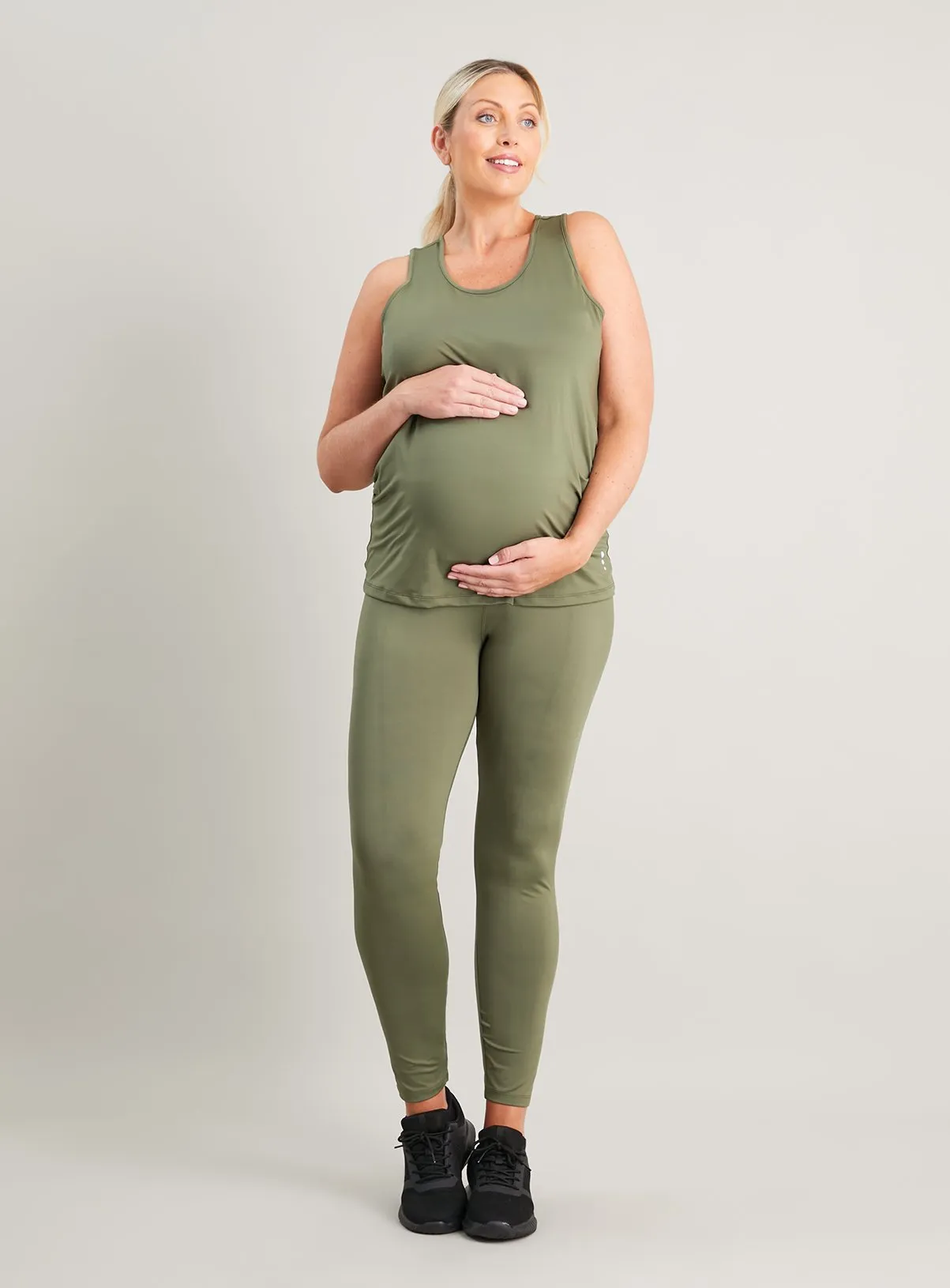 Buy MATERNITY Active Khaki Leggings - 8 | Leggings | Tu