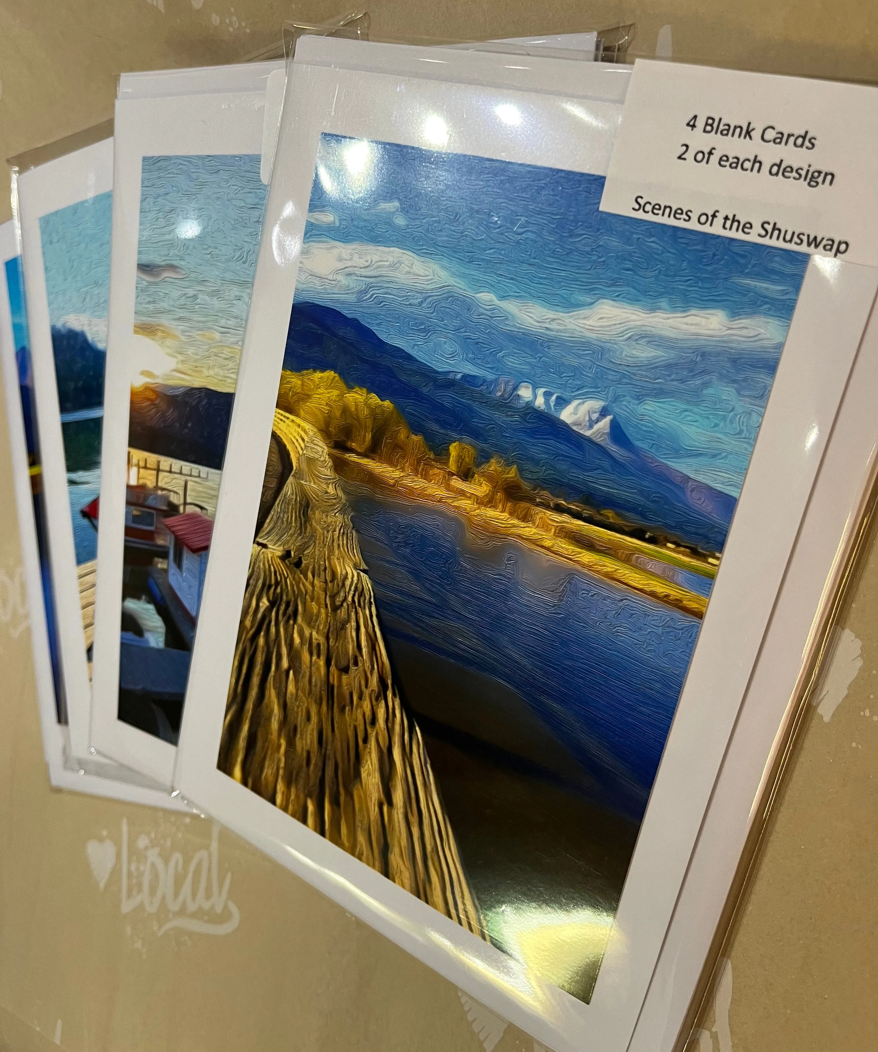 Cards -Scenes of the Shuswap by local Jude Corfield