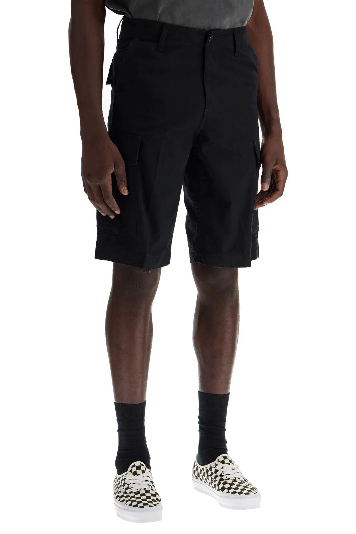 cargo shorts in cotton ripstop