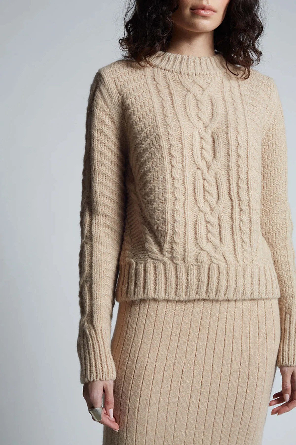 CARLY SWEATER - PALE CAMEL