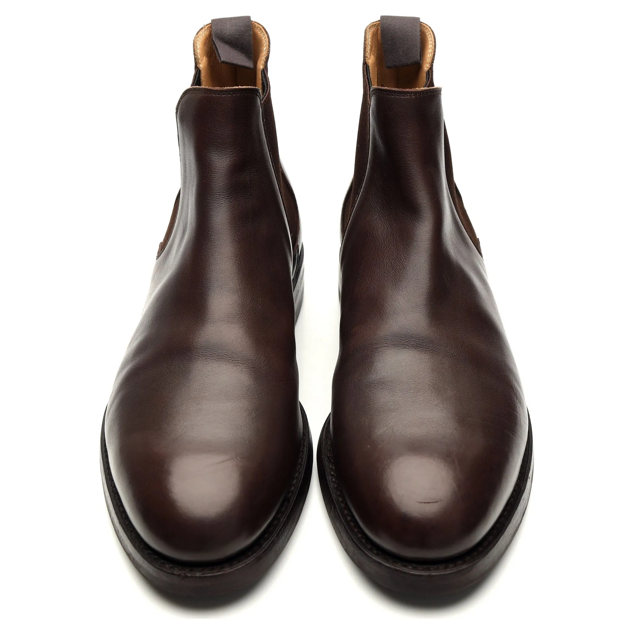 'Chelsea 5' Dark Brown Leather Chelsea Boots UK 9.5 E