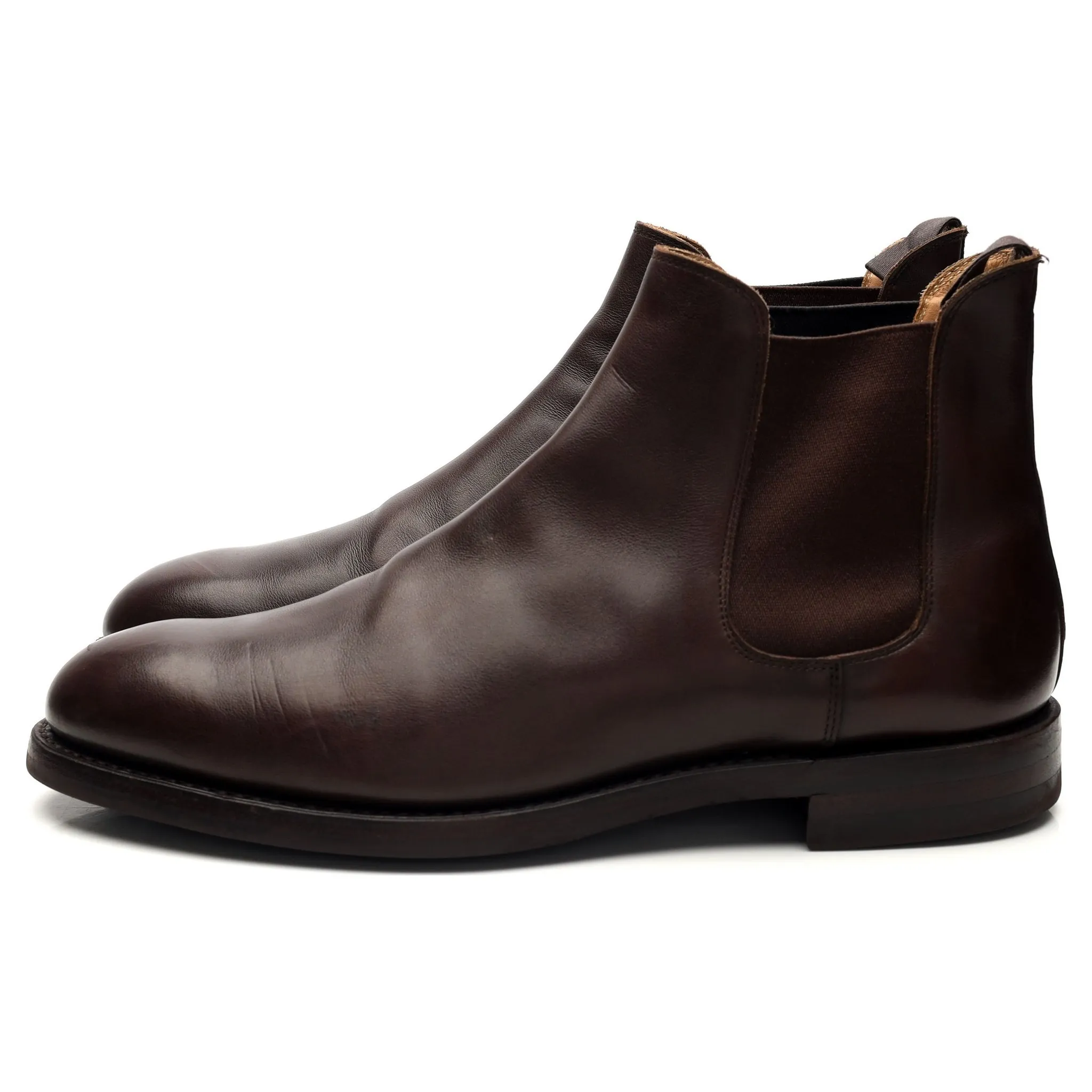 'Chelsea 5' Dark Brown Leather Chelsea Boots UK 9.5 E