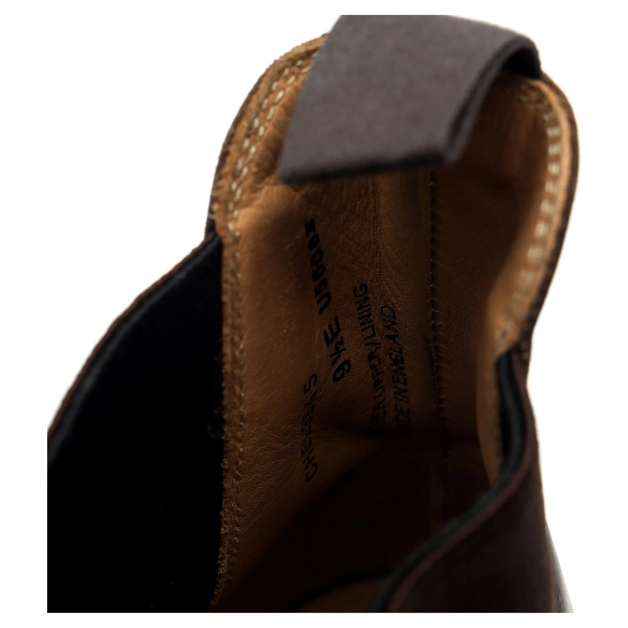 'Chelsea 5' Dark Brown Leather Chelsea Boots UK 9.5 E