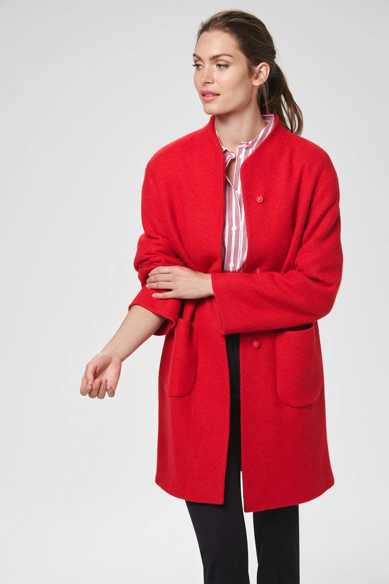 Coat bright red DM408-10009454