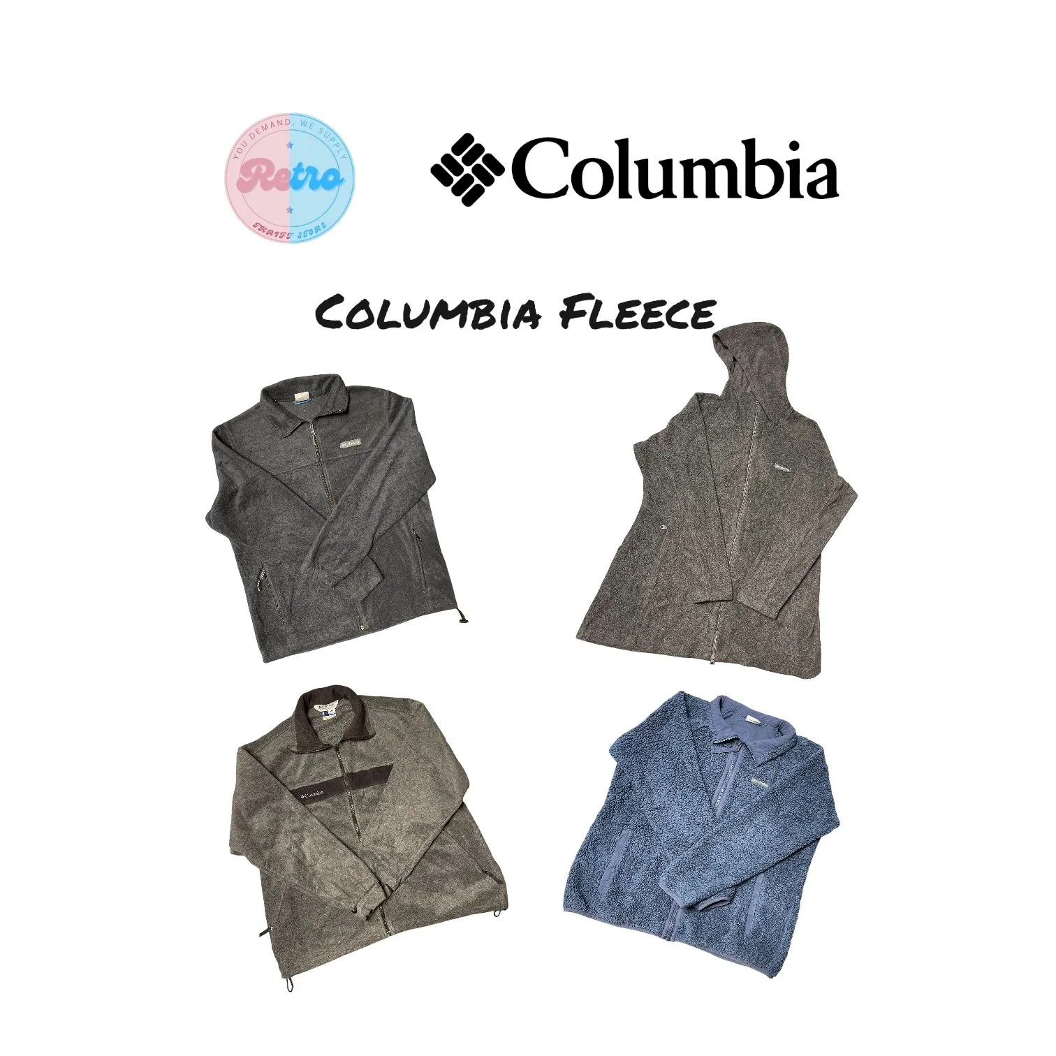 Columbia Fleece Jackets 8pcs