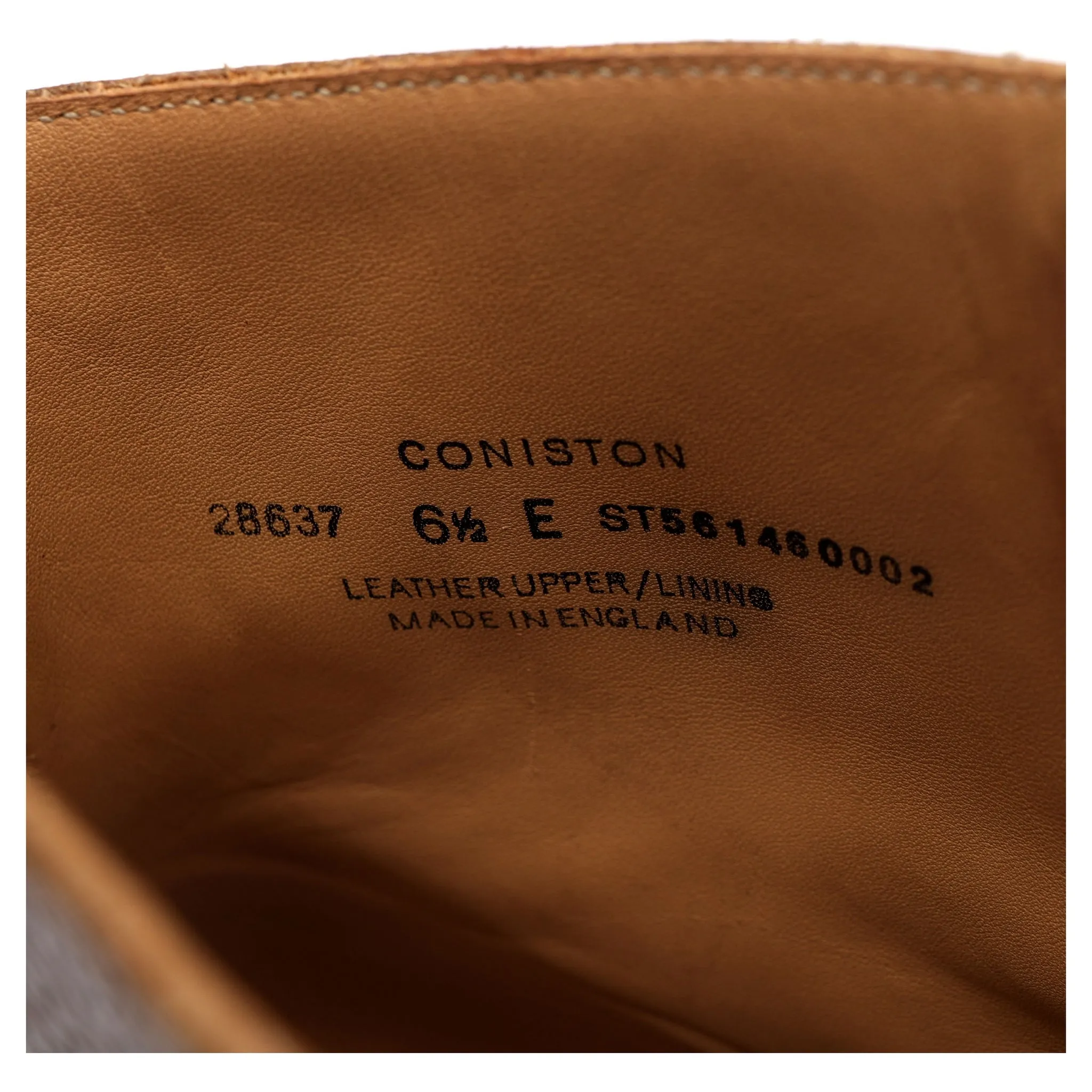 'Coniston' Tan Brown Grain Leather Boots UK 6.5 E