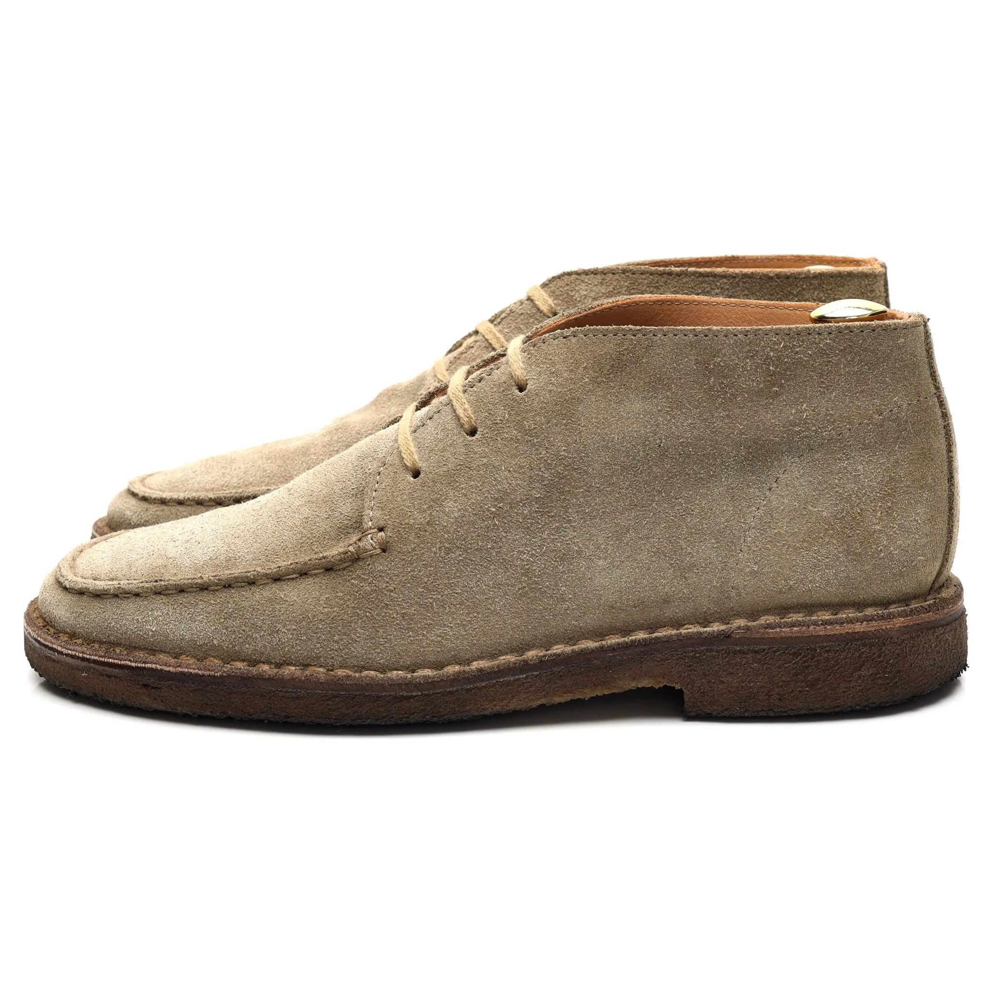 'Crosby' Sand Suede Moc-Toe Chukka Boots UK 7.5