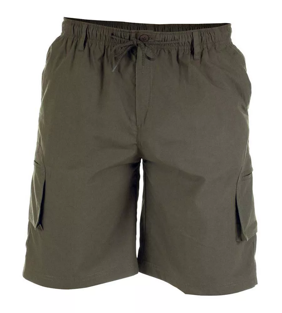 D555 Mens Khaki Cargo Short With Shaped Leg Pockets (NICK)