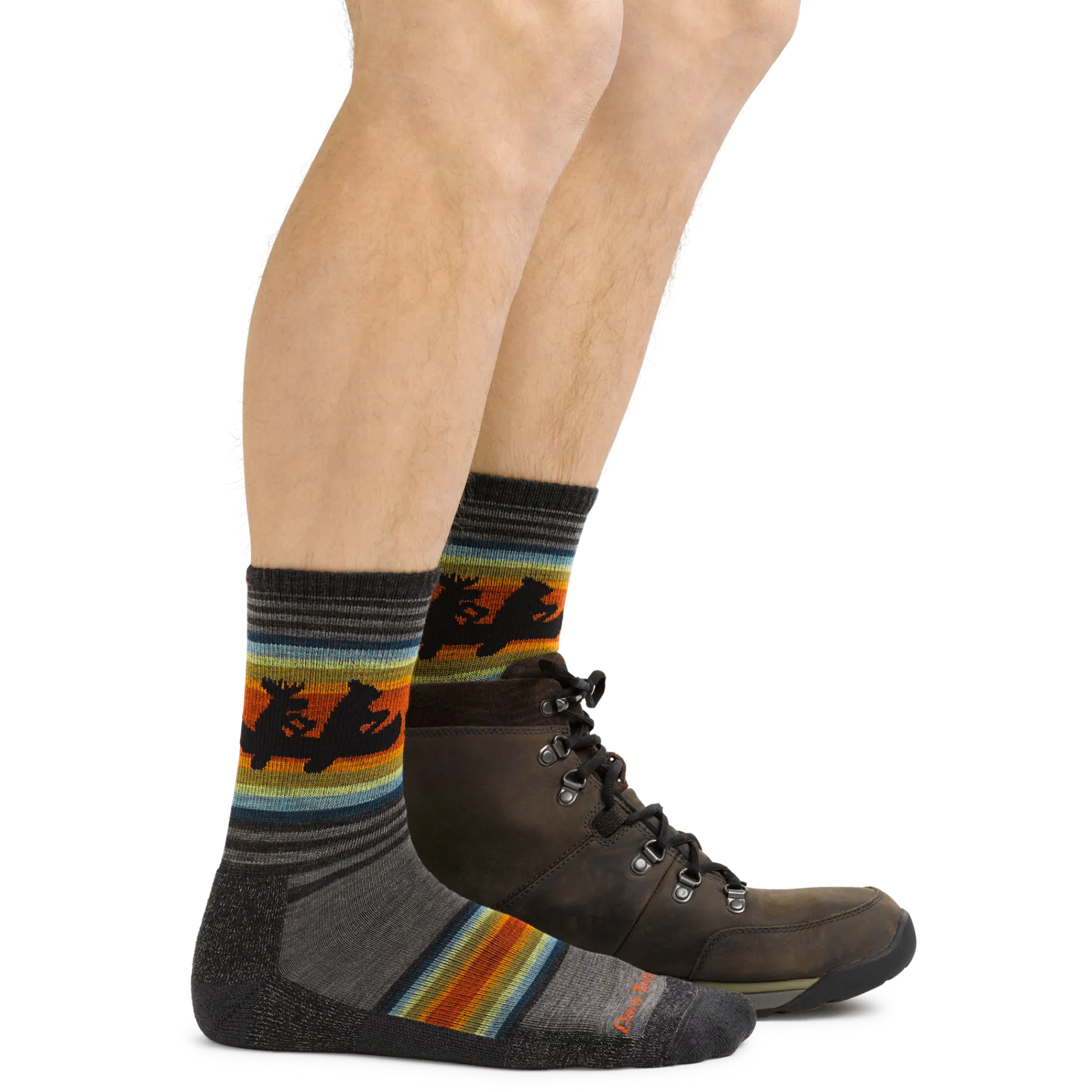 Darn Tough Men's Willoughby Micro Crew Hiking Socks - Taupe