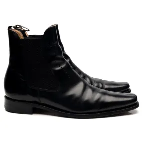 Design 'Rutger' Black Leather Chelsea Boots UK 9