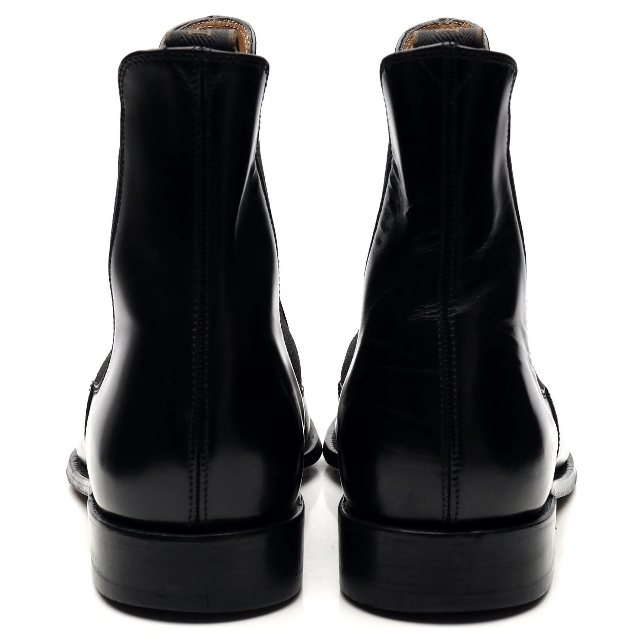 Design 'Rutger' Black Leather Chelsea Boots UK 9