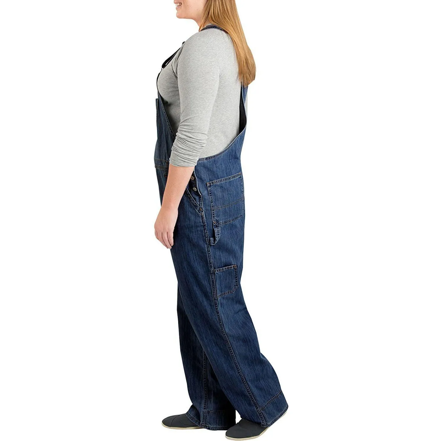 Dickies womens Plus Size Denim Bib Overall