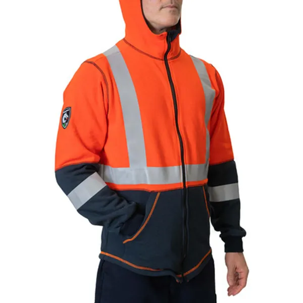 DragonWear Flame Resistant Elements Lightning Jacket (Hi-Vis Orange)