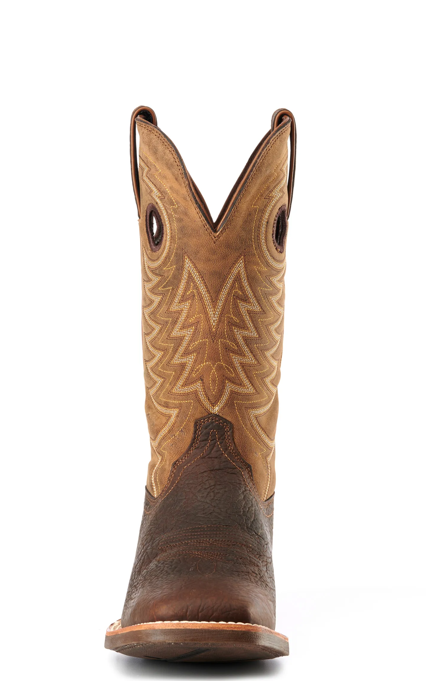 Durango Men's Rebel Pro Brown and Tan Wide Square Toe Cowboy Boots