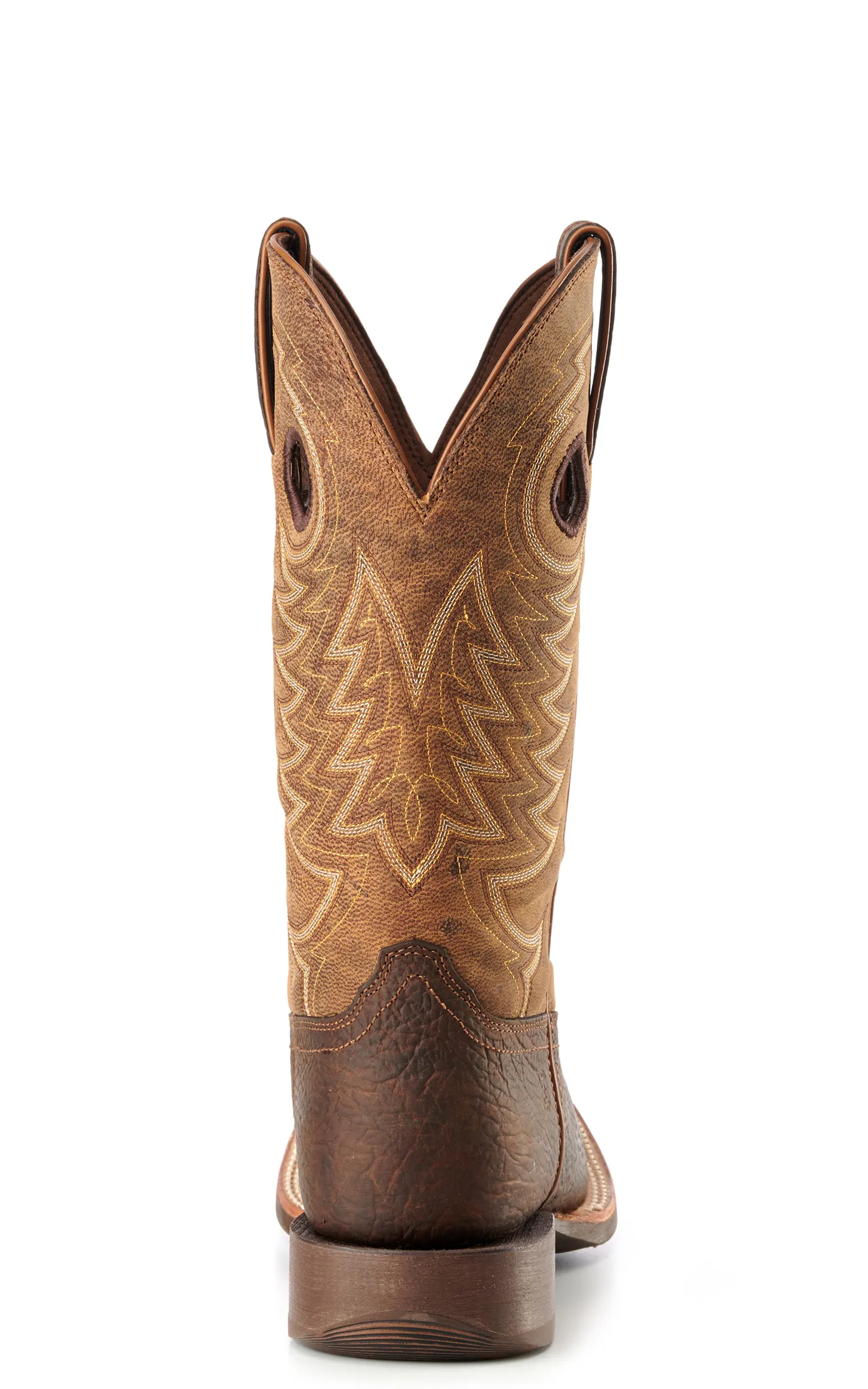 Durango Men's Rebel Pro Brown and Tan Wide Square Toe Cowboy Boots