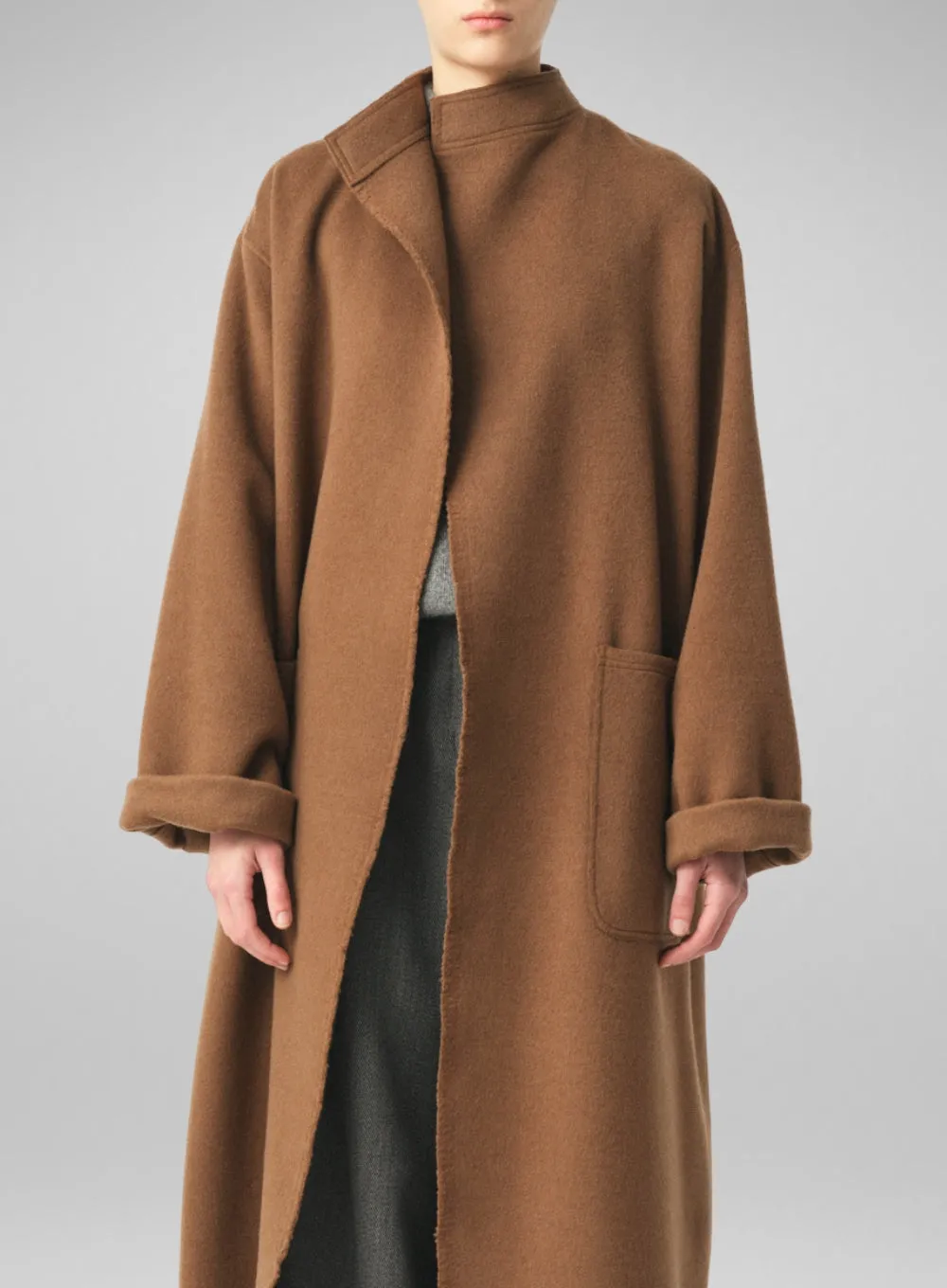 DUSAN | Patch Pocket Long Coat