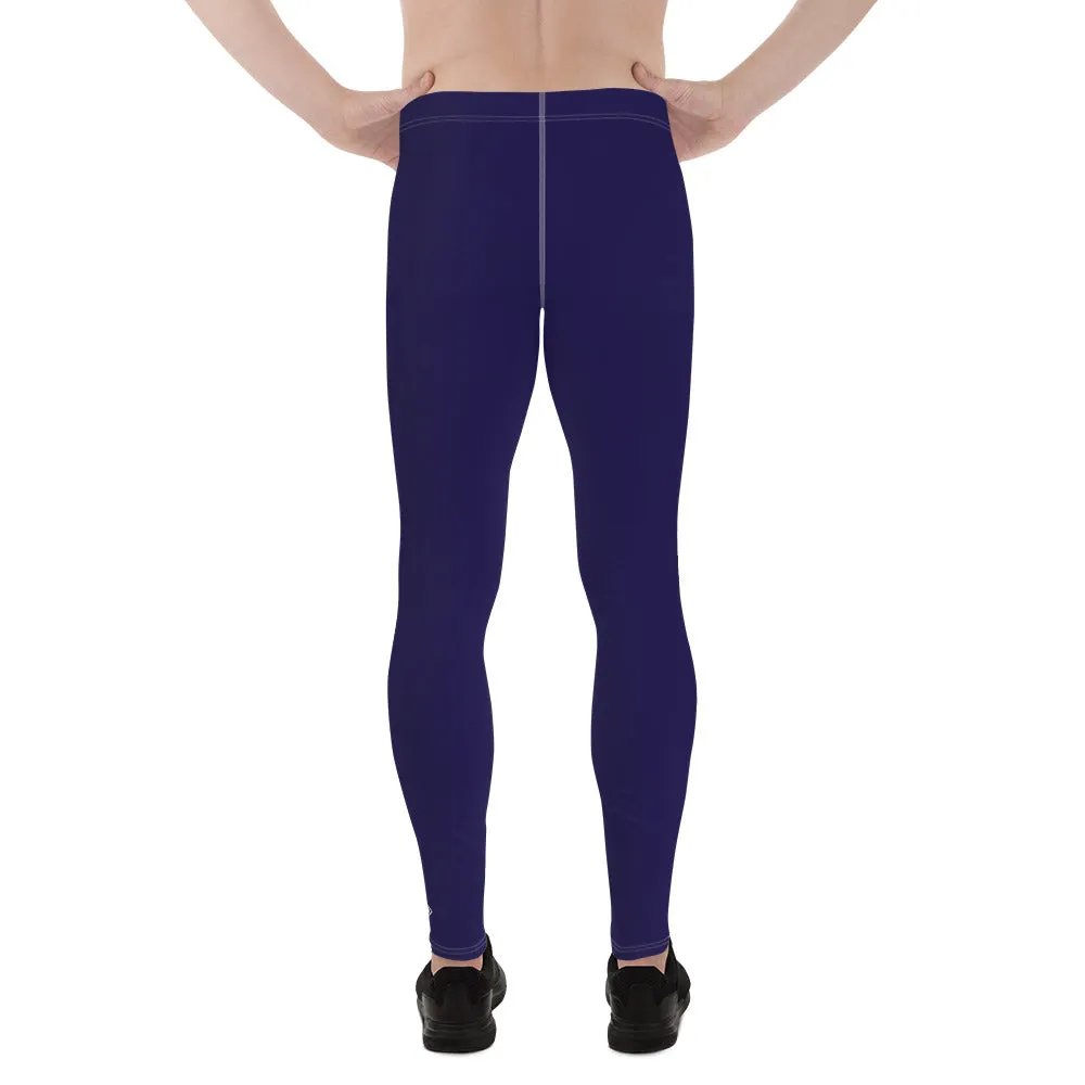 Everyday Essentials: Solid Color Leggings for Him - Midnight Blue