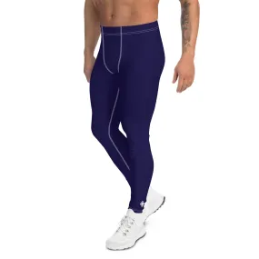 Everyday Essentials: Solid Color Leggings for Him - Midnight Blue