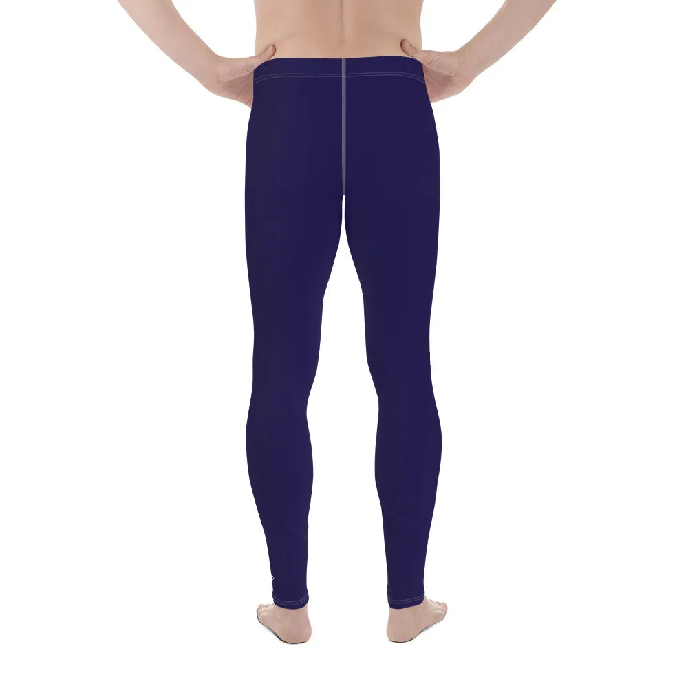 Everyday Essentials: Solid Color Leggings for Him - Midnight Blue