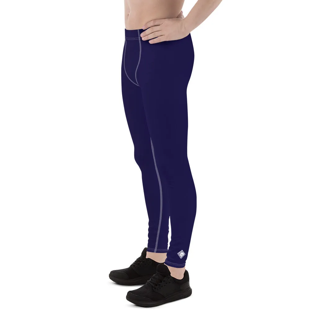 Everyday Essentials: Solid Color Leggings for Him - Midnight Blue