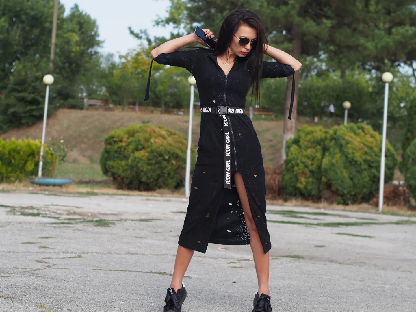 Extravagant Black Long Dress Jacket, Avantgarde Dress Jacket